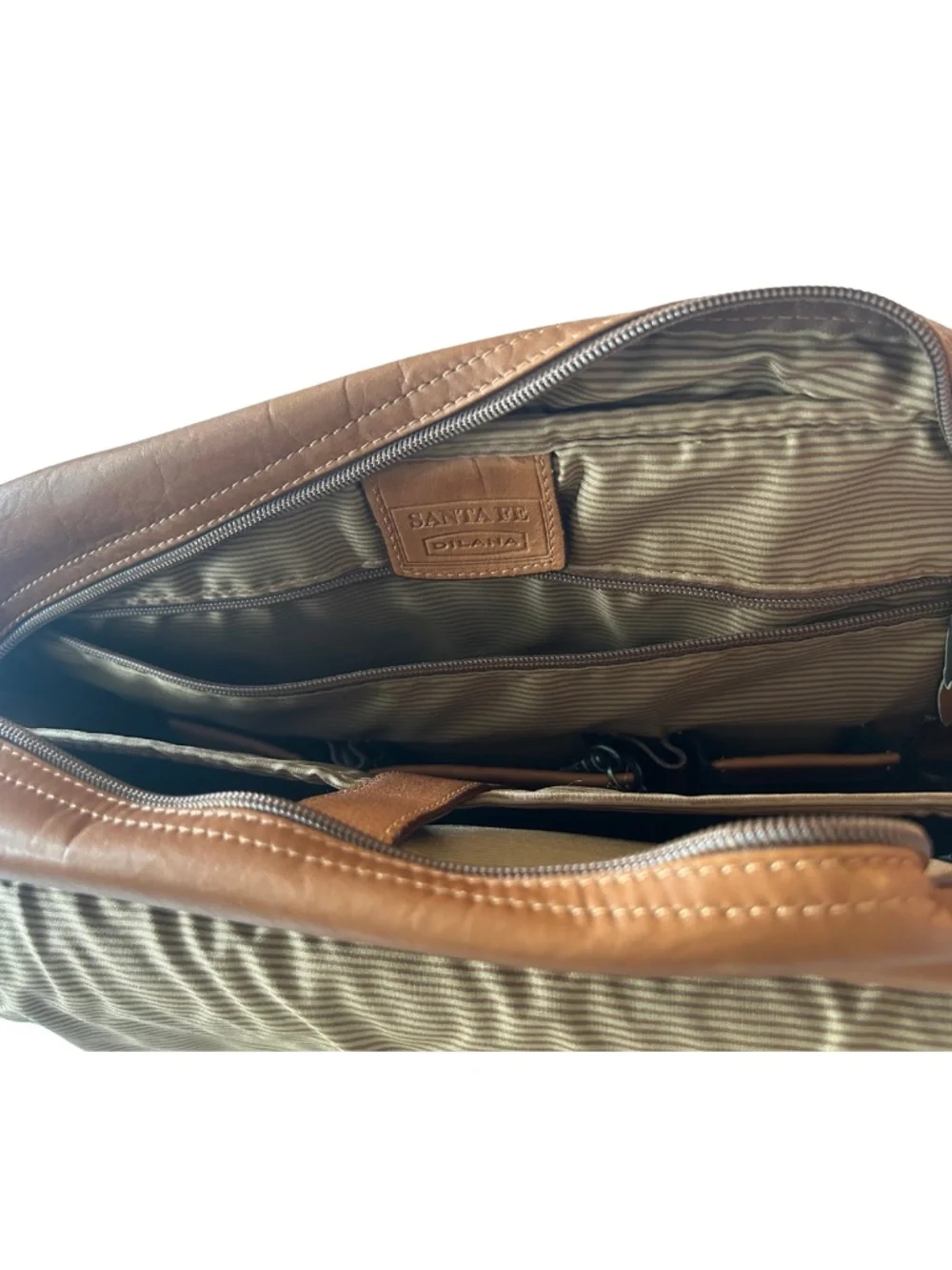 Santa Fe Dilana Leather Shoulder Strap Laptop Bag/ Briefcase